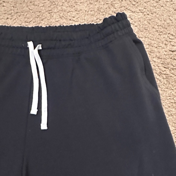 Under Armour Mens Elastic Waist Capri Pants White Drawstring Black Size XL - Picture 3 of 5
